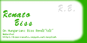 renato biss business card